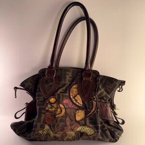 Fendi Squirrel Zucca Du Jour Bag